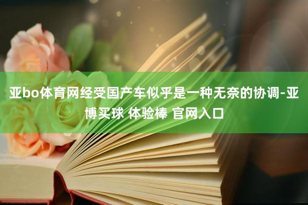 亚bo体育网经受国产车似乎是一种无奈的协调-亚博买球 体验棒 官网入口