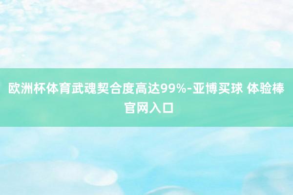 欧洲杯体育武魂契合度高达99%-亚博买球 体验棒 官网入口