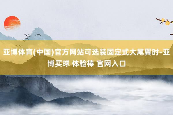 亚博体育(中国)官方网站可选装固定式大尾翼时-亚博买球 体验棒 官网入口