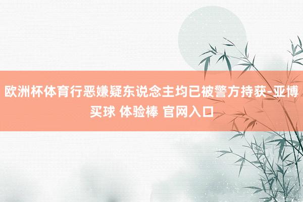 欧洲杯体育行恶嫌疑东说念主均已被警方持获-亚博买球 体验棒 官网入口