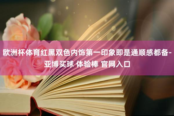 欧洲杯体育红黑双色内饰第一印象即是通顺感都备-亚博买球 体验棒 官网入口