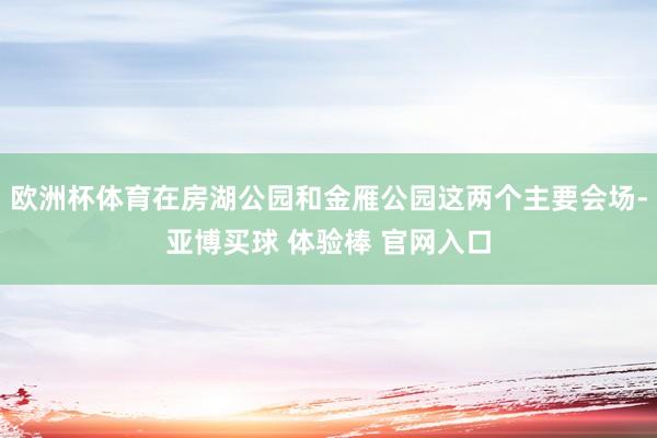 欧洲杯体育在房湖公园和金雁公园这两个主要会场-亚博买球 体验棒 官网入口
