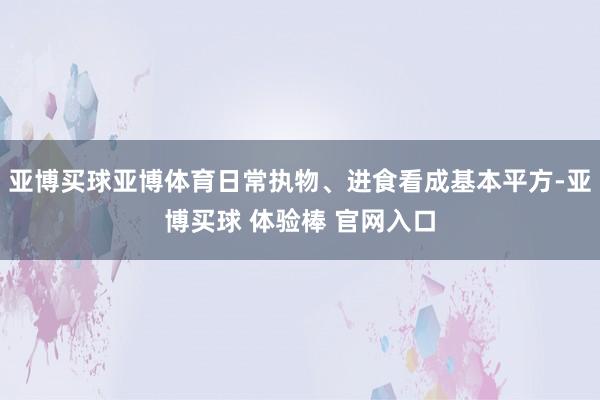 亚博买球亚博体育日常执物、进食看成基本平方-亚博买球 体验棒 官网入口
