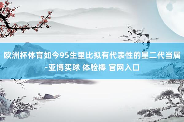 欧洲杯体育如今95生里比拟有代表性的星二代当属-亚博买球 体验棒 官网入口