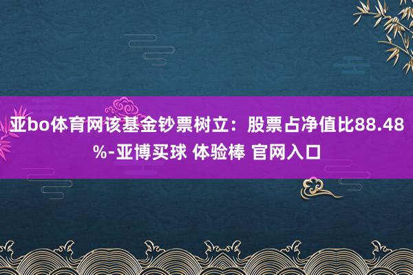 亚bo体育网该基金钞票树立：股票占净值比88.48%-亚博买球 体验棒 官网入口