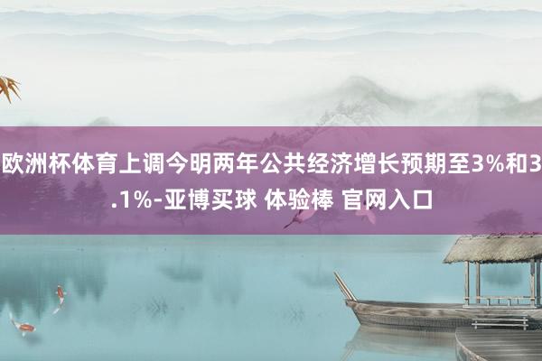 欧洲杯体育上调今明两年公共经济增长预期至3%和3.1%-亚博买球 体验棒 官网入口