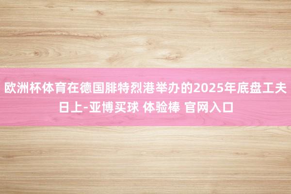 欧洲杯体育在德国腓特烈港举办的2025年底盘工夫日上-亚博买球 体验棒 官网入口