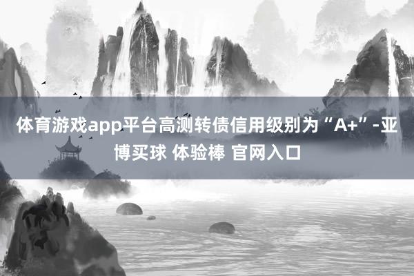 体育游戏app平台高测转债信用级别为“A+”-亚博买球 体验棒 官网入口