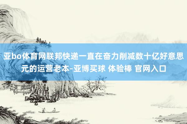 亚bo体育网联邦快递一直在奋力削减数十亿好意思元的运营老本-亚博买球 体验棒 官网入口