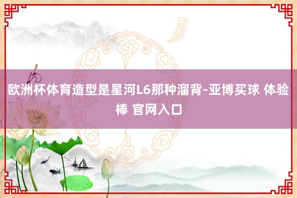 欧洲杯体育造型是星河L6那种溜背-亚博买球 体验棒 官网入口